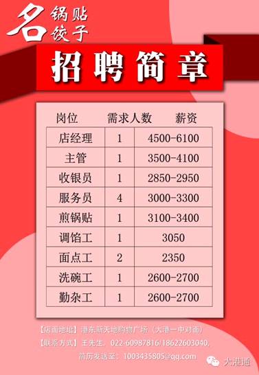 大碶街道最新招聘信息汇总